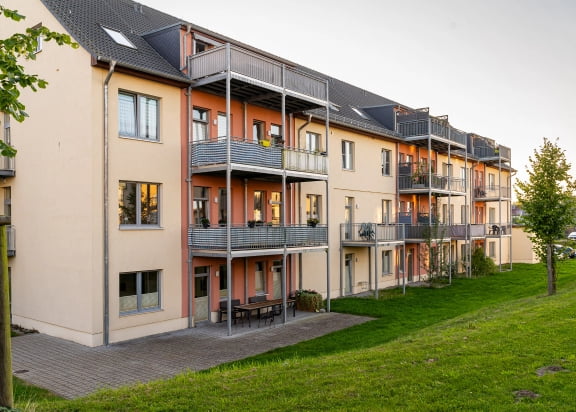 Betreutes Wohnen im Mien Boddenhus in Stralsund Das Mien Boddenhus in Stralsund – betreutes Wohnen mit dem KleeblattSund Pflegedienst